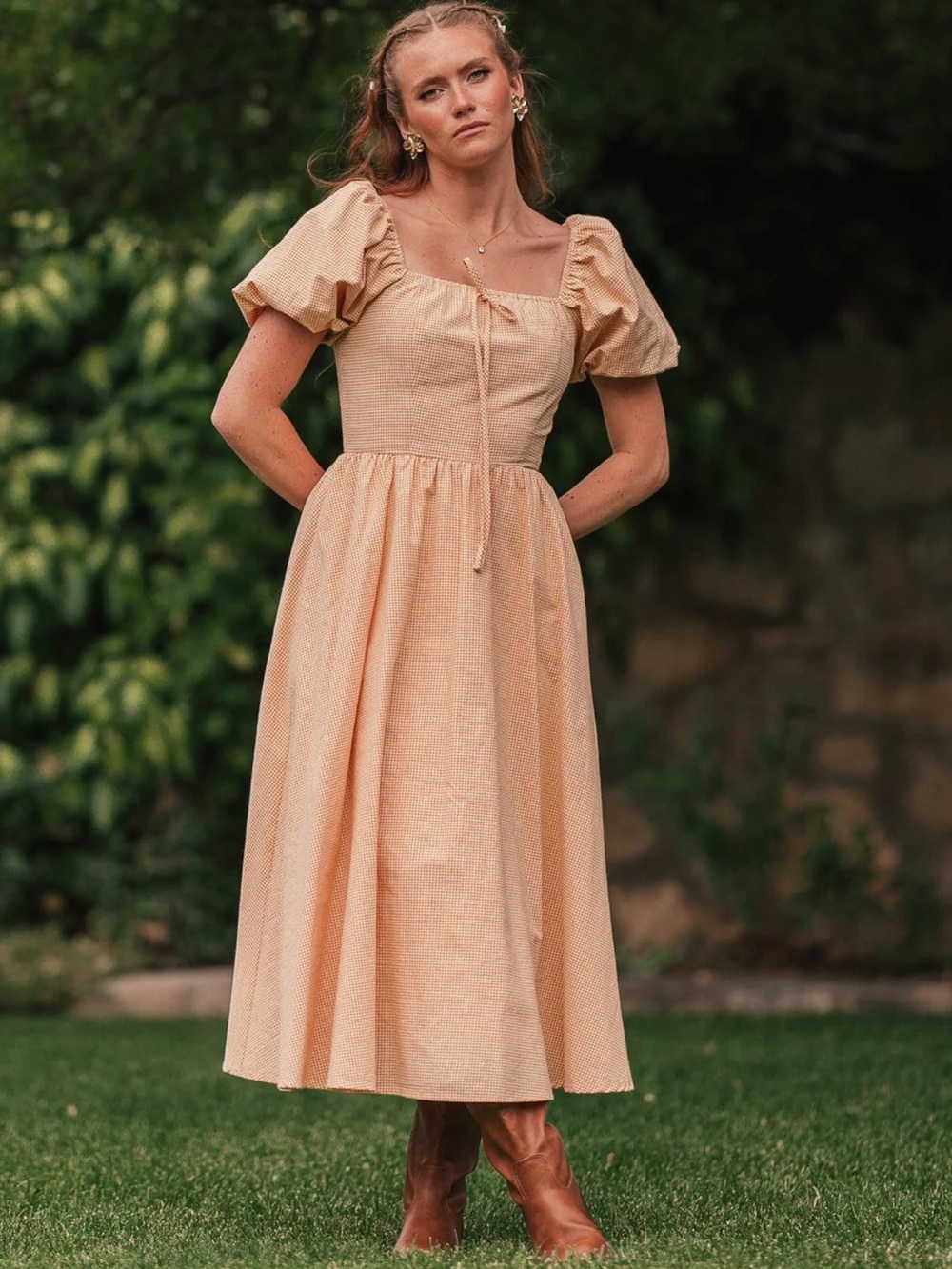 JessaKae Cosette Dress with Puff Sleeves